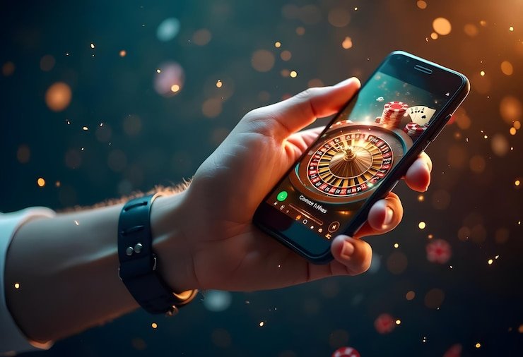 Antarmuka platform empeshop menampilkan kategori kasino, slot, dan sportsbook